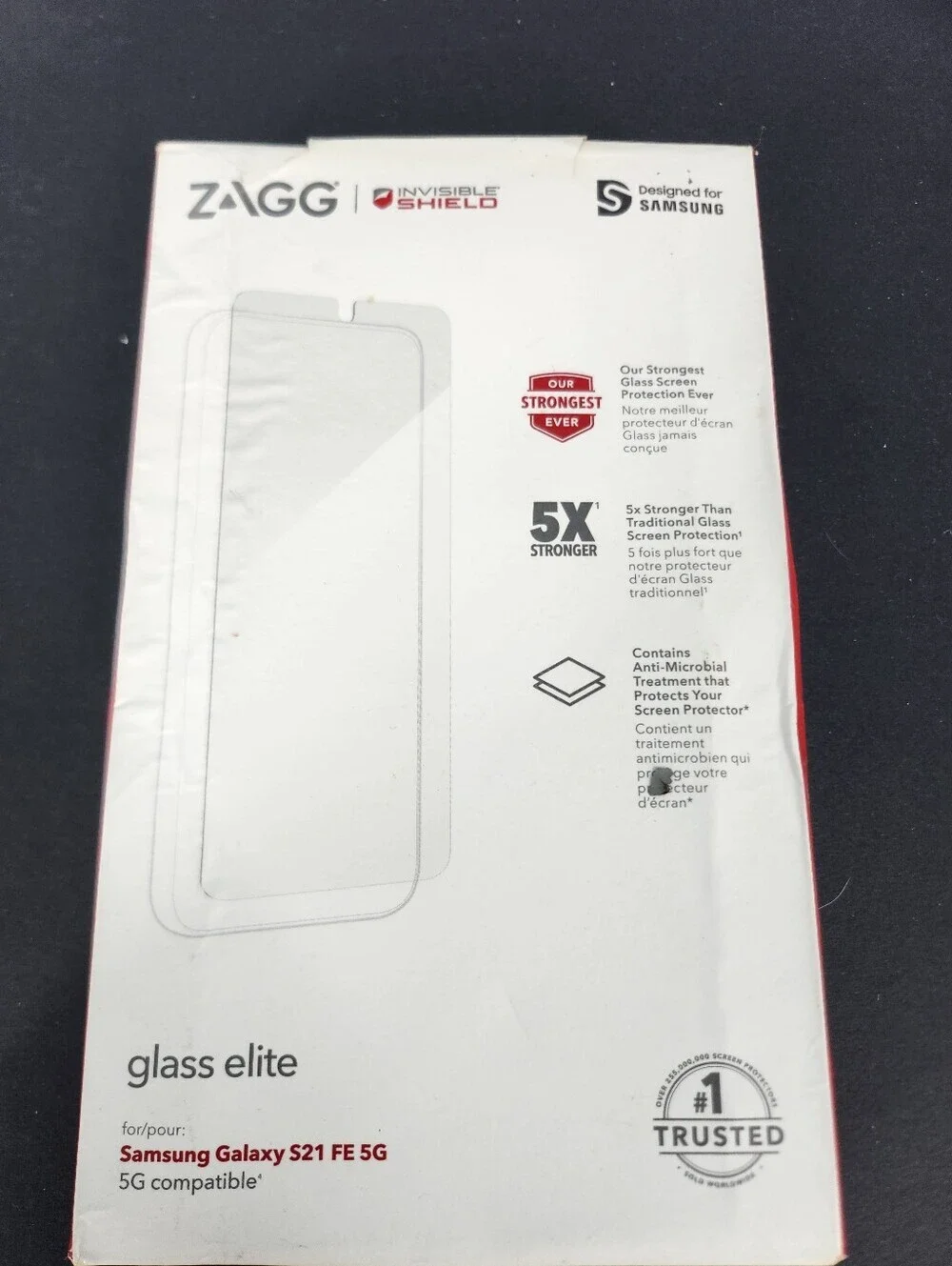 ZAGG Glass Elite Screen Protector for Samsung Galaxy S21 FE 5G - New In Box